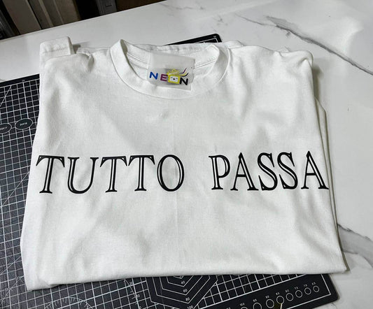 Playera algodón manga corta TUTTO PASSA - printerZ